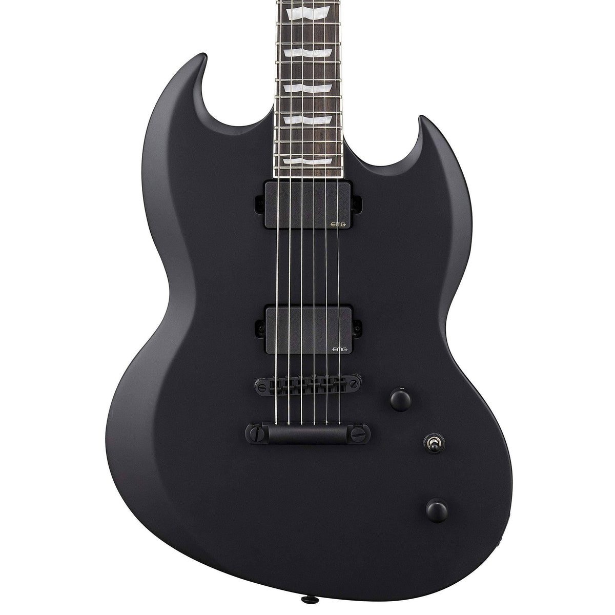 Satin Black Baritone Electric Guitar H379318