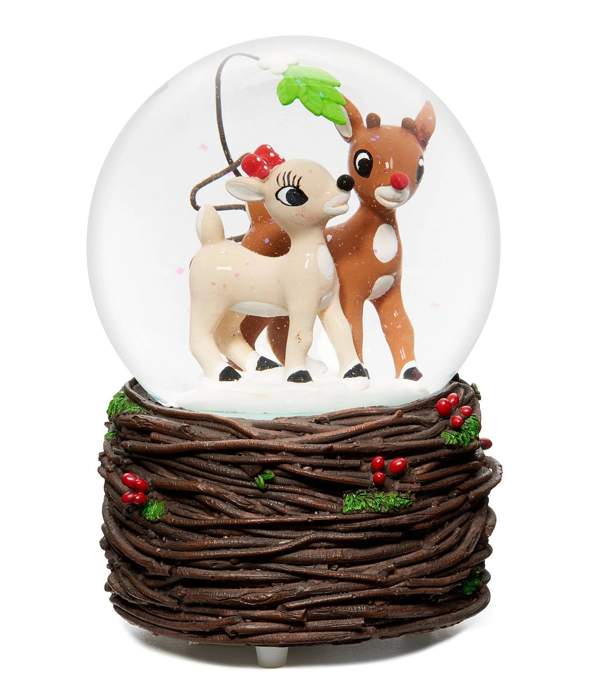 Musical Rudolph and Clarice Glitterdome S386129