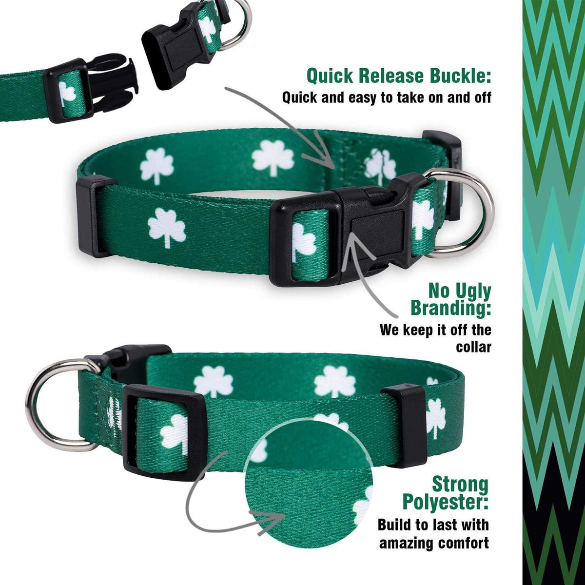 St Patricks Day Dog Collars M225