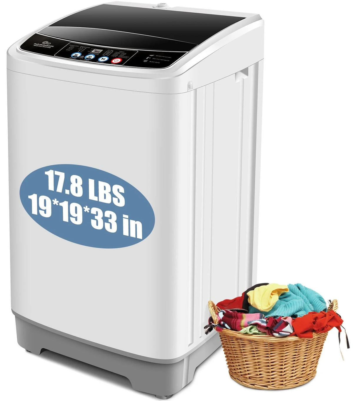 17.8 lbs Portable 2 in 1 Washer & Dryer U970