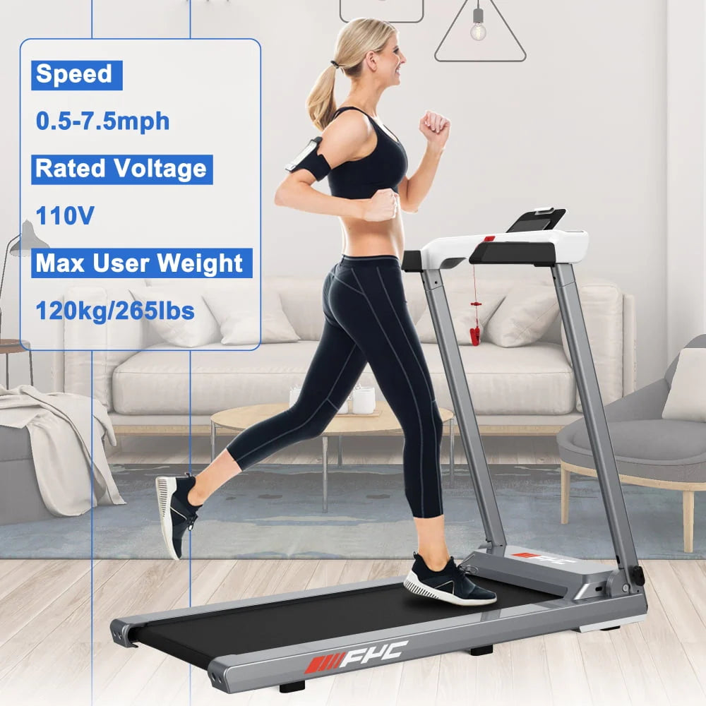 2 in 1 Folding Treadmill with Dual Display A1833