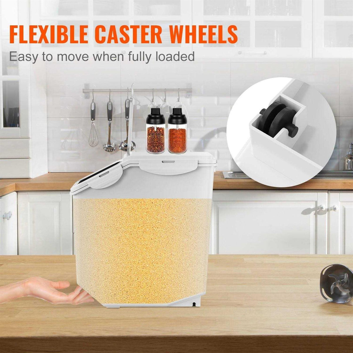 15L Ingredient Storage Bin with Measuring Cups R403659