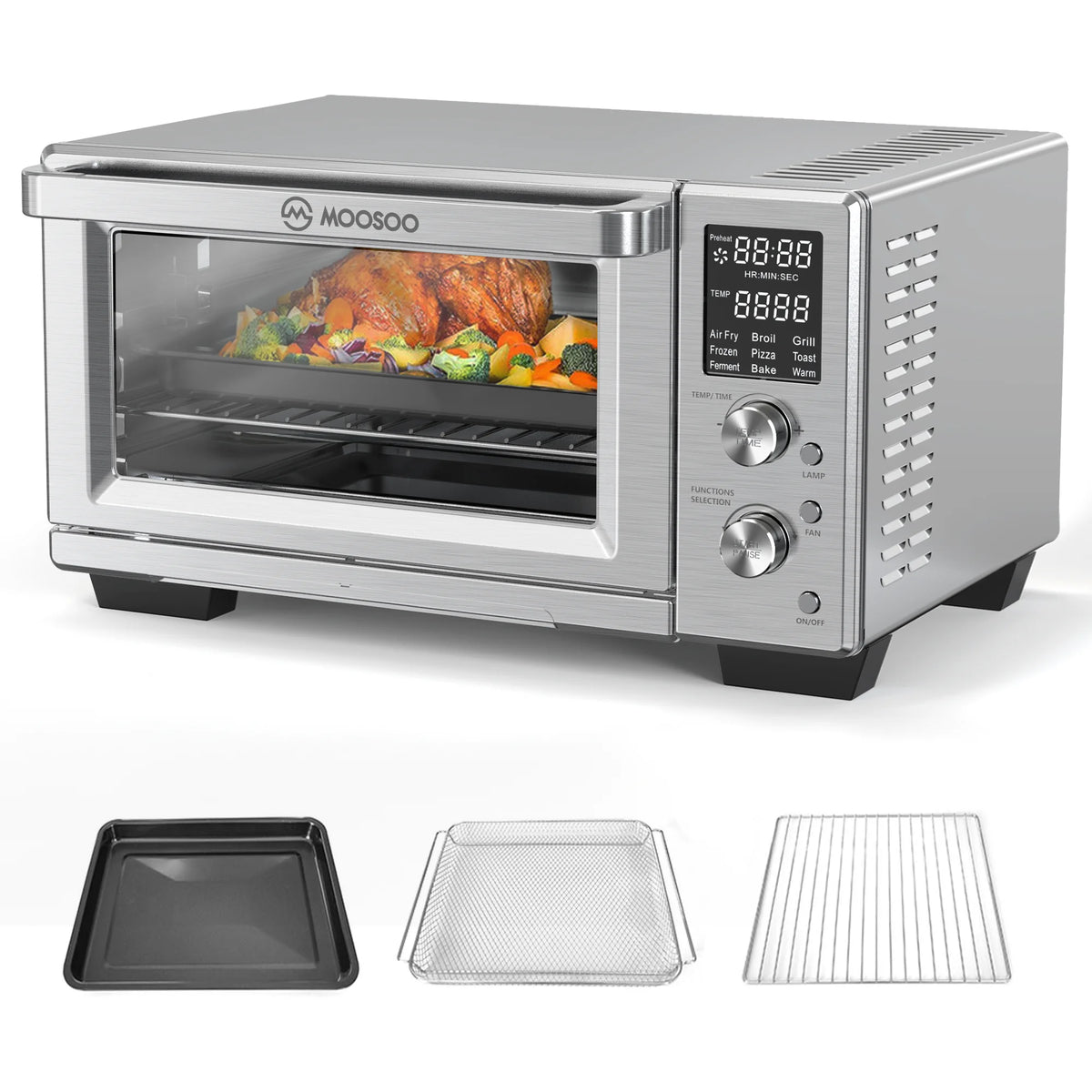 30Qt Stainless Steel Air Fryer Toaster Oven N109