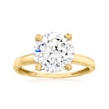 14kt Yellow Gold CZ Solitaire Ring S6914