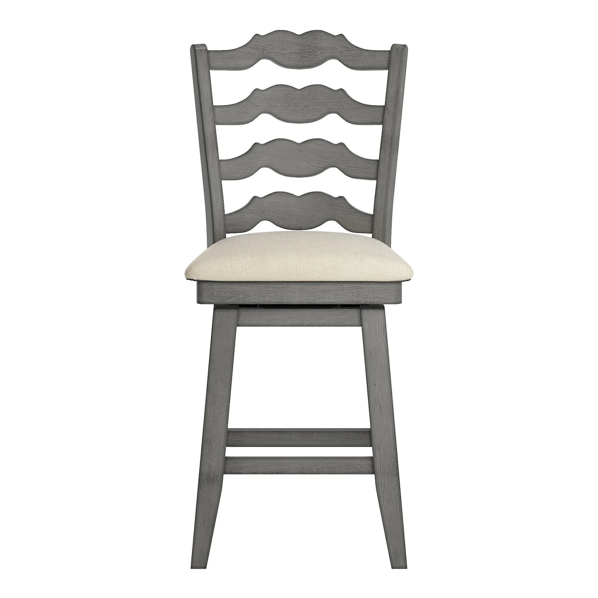 French Ladder Back Counter Height Swivel Stool T72771