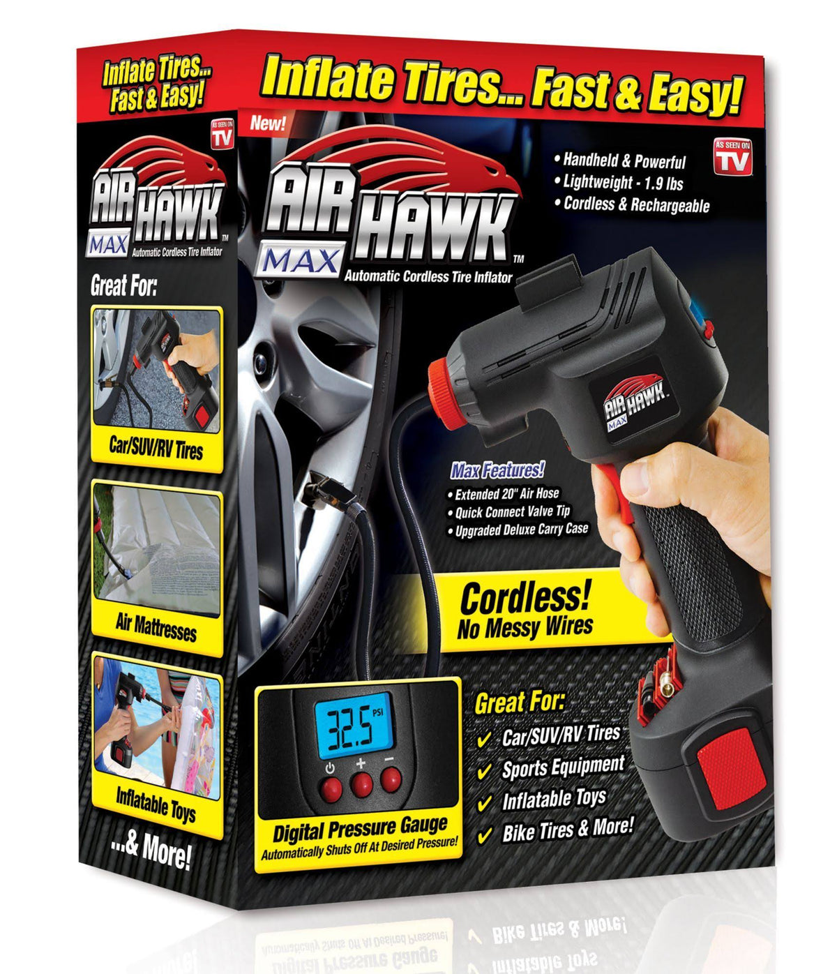Cordless Tire Inflator with Carry Bag T611