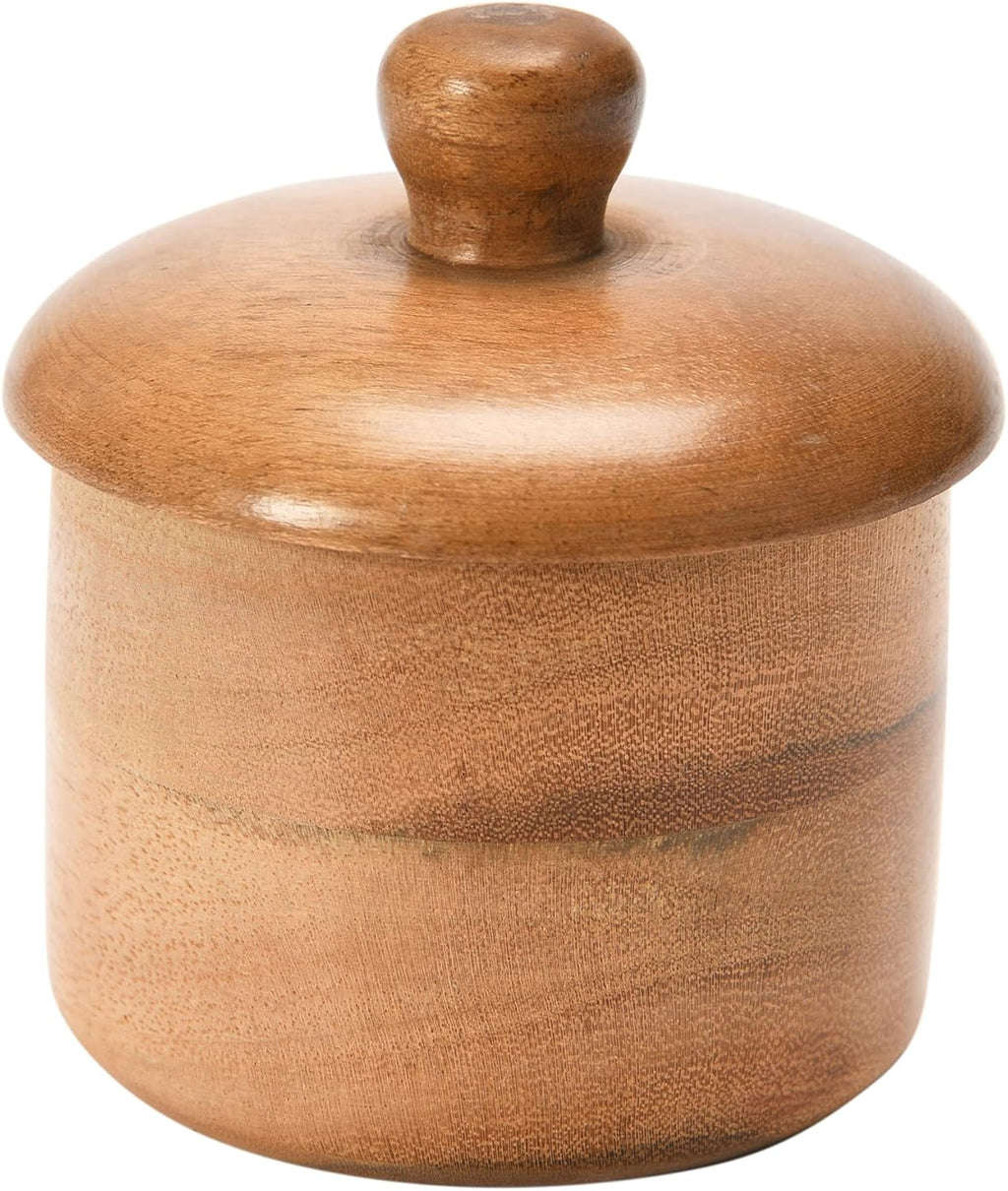 Acacia Wood Spice Jar with Lid W65896
