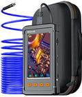 33FT Dual Lens Industrial Endoscope Camera with 7 LED Lights 4.3 IPS Screen IP68 Waterproof Probe L99798