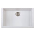 Undermount Granite Kitchen Sink, Milk White A561