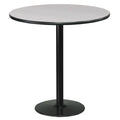Round Bar Height Table Natural Top Black Base K77994