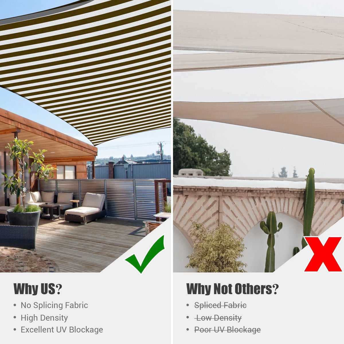 12x12Ft 97% UV Block Square Sun Shade Sail Z152