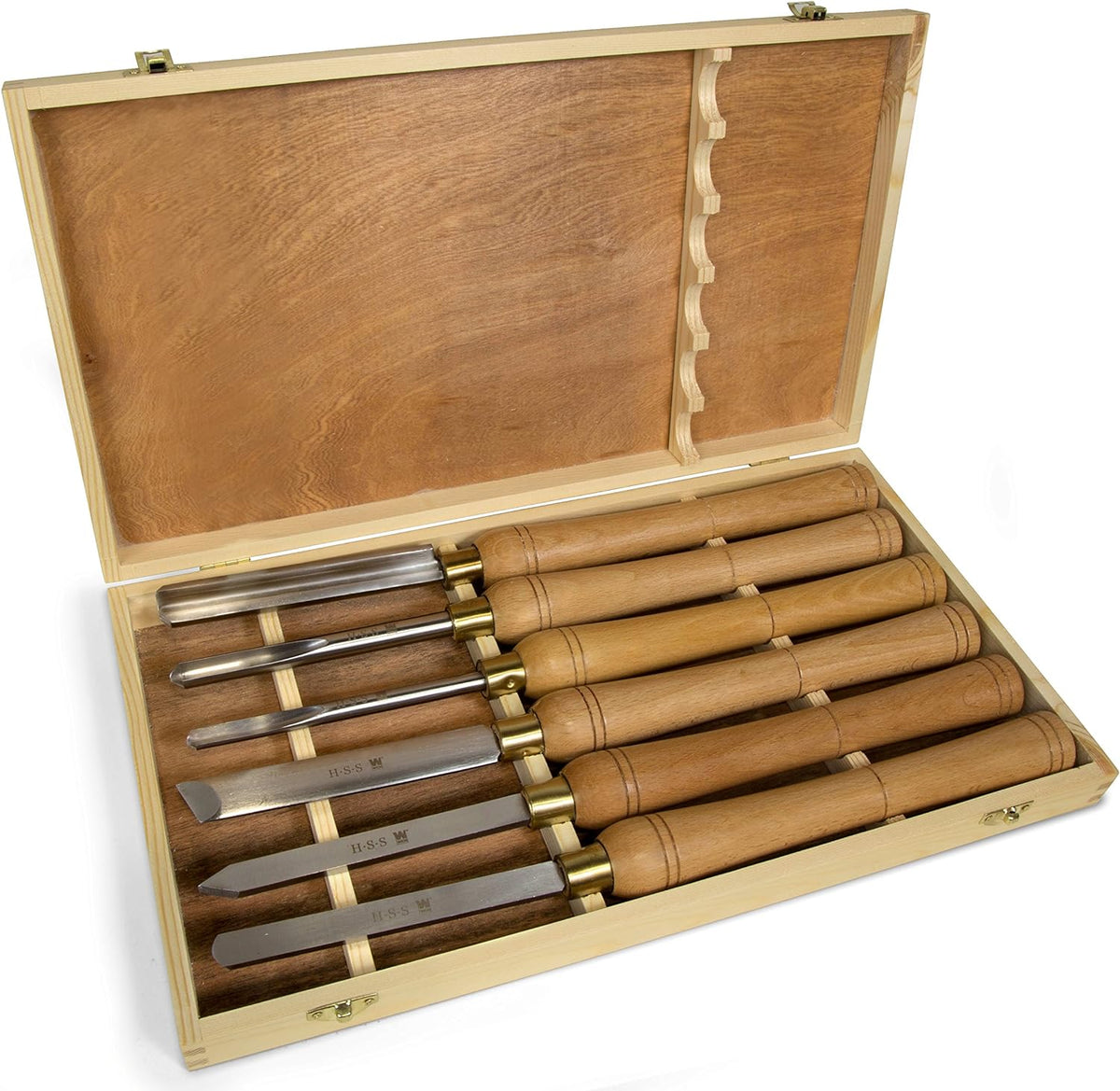 6-Piece High-Speed Steel Chisel Set with Beech Handles Y467