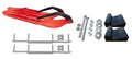 Red XCS Snowmobile Skis with 7.5" Shaper Bars Complete Kit Z171418