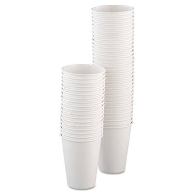 12 oz White Poly Paper Hot Cup N581