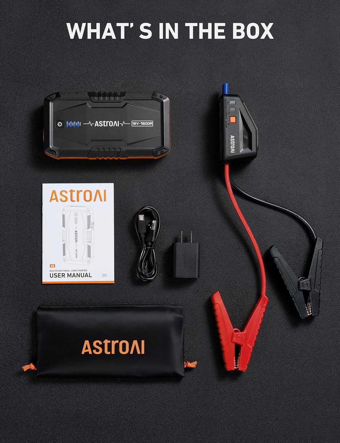 1500A Portable 12V Car Jump Starter G60560