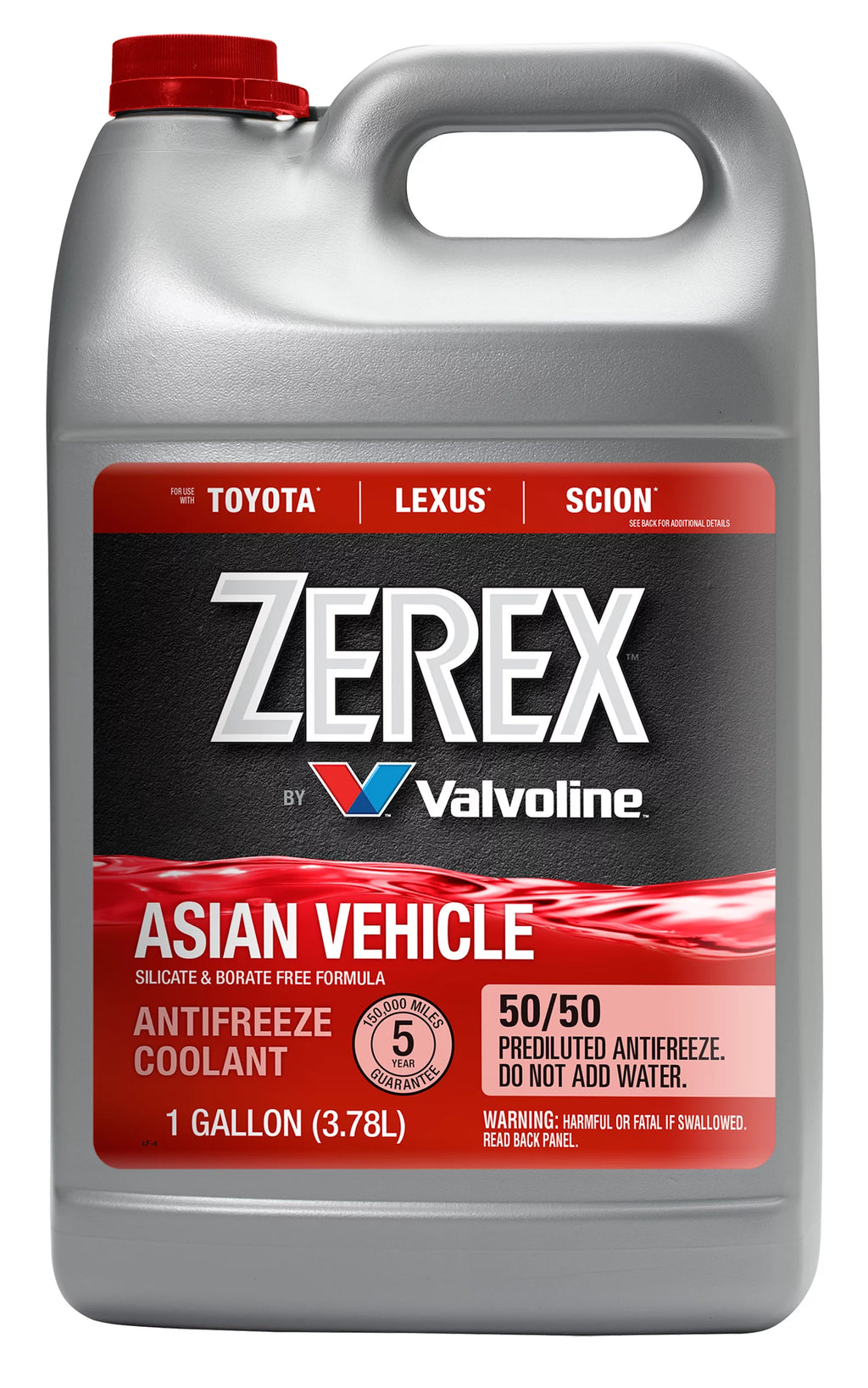 Red Silicate and Borate Free Antifreeze Coolant 50/50 Ready-to-Use 1 GA R68816