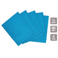4-1/2 in. x 5-1/2 in. 80-Grit 1/4 Sheet Ceramic Sandpaper 5-Pack W3341