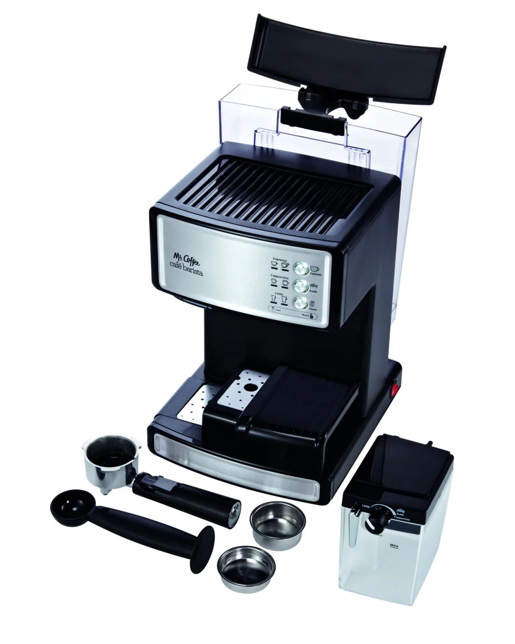 Black & Silver Espresso Maker J83123