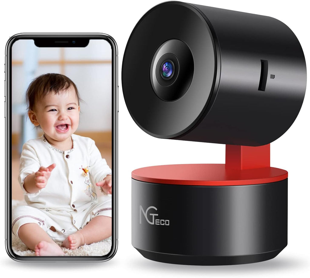 1080P WiFi Security Camera Indoor with Night Vision 2 Way Audio, Pack of 2 T536158