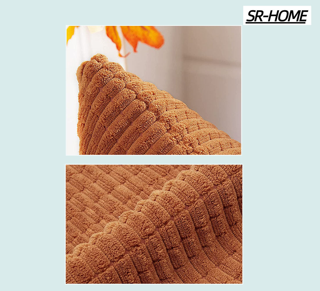 Corduroy Square Decorative Cushion Cover Pack of 2 Z89362