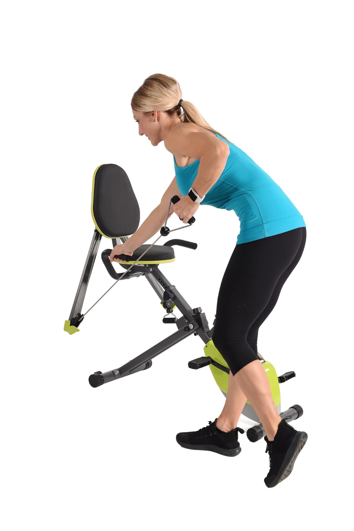 Upright Exercise Bike with Upper Body Resistance Arms S95483