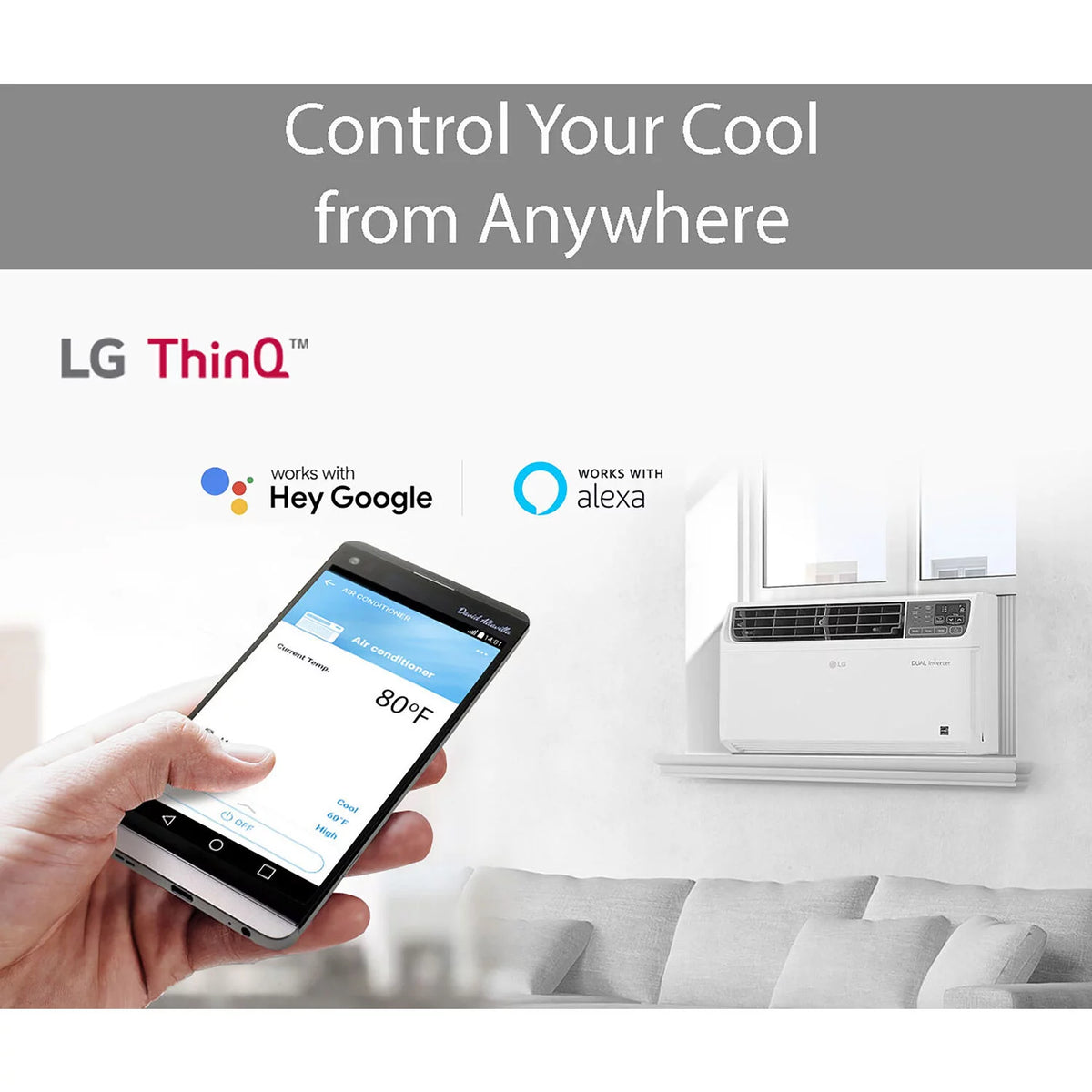 8,000 BTU Smart Window Air Conditioner G516