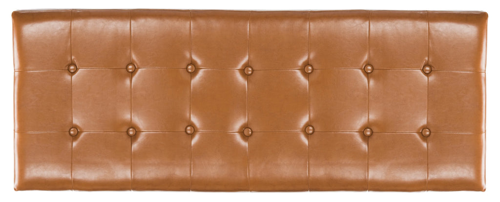 Large Rustic Tufted Storage Bench Y773879