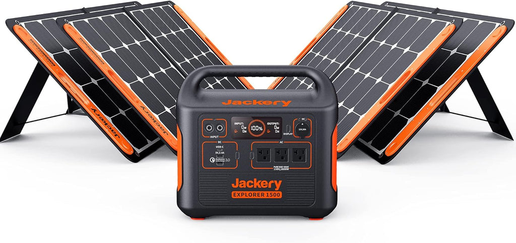 1800W Solar Generator with 3 AC Outlets and Lithium Battery Pack U9003