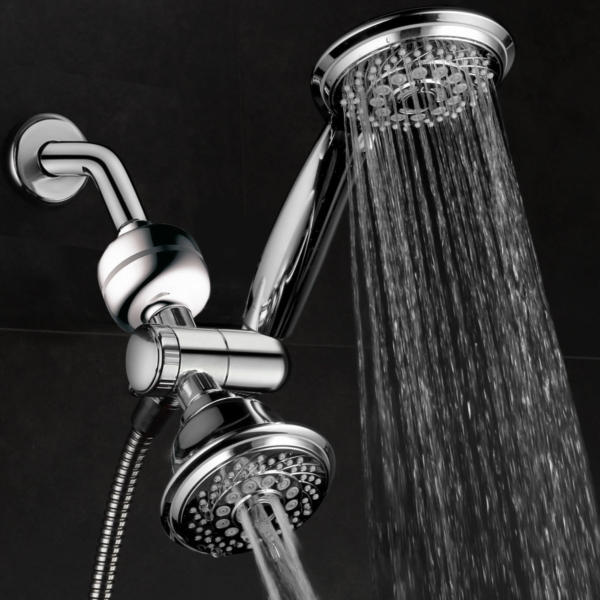 3-Way Shower Combo with Handheld Chrome T142125