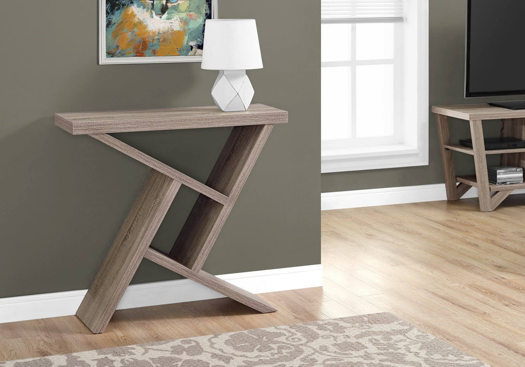 Dark Taupe Hall Console Table V381