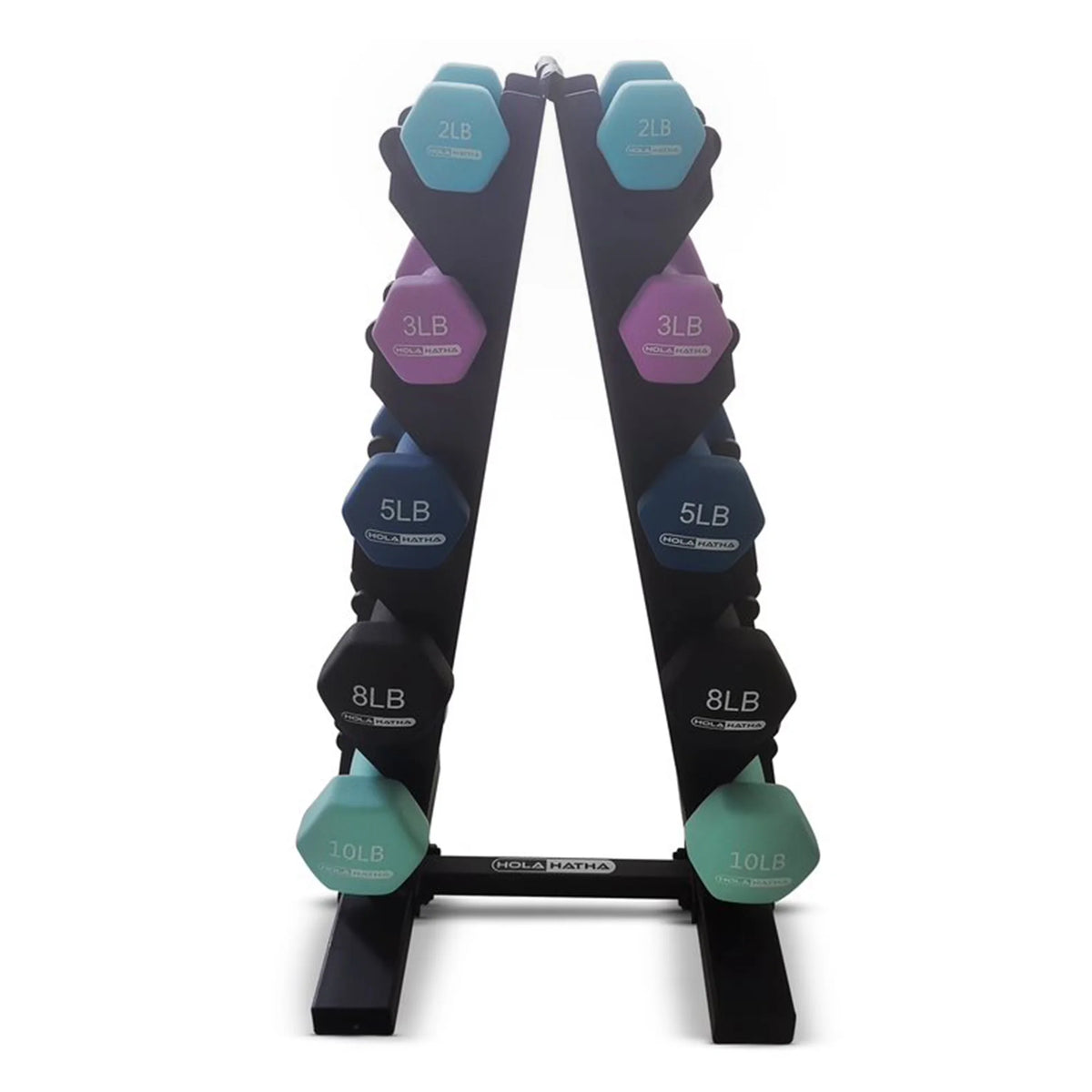 Neoprene Dumbbell Weight Set with Rack V1514