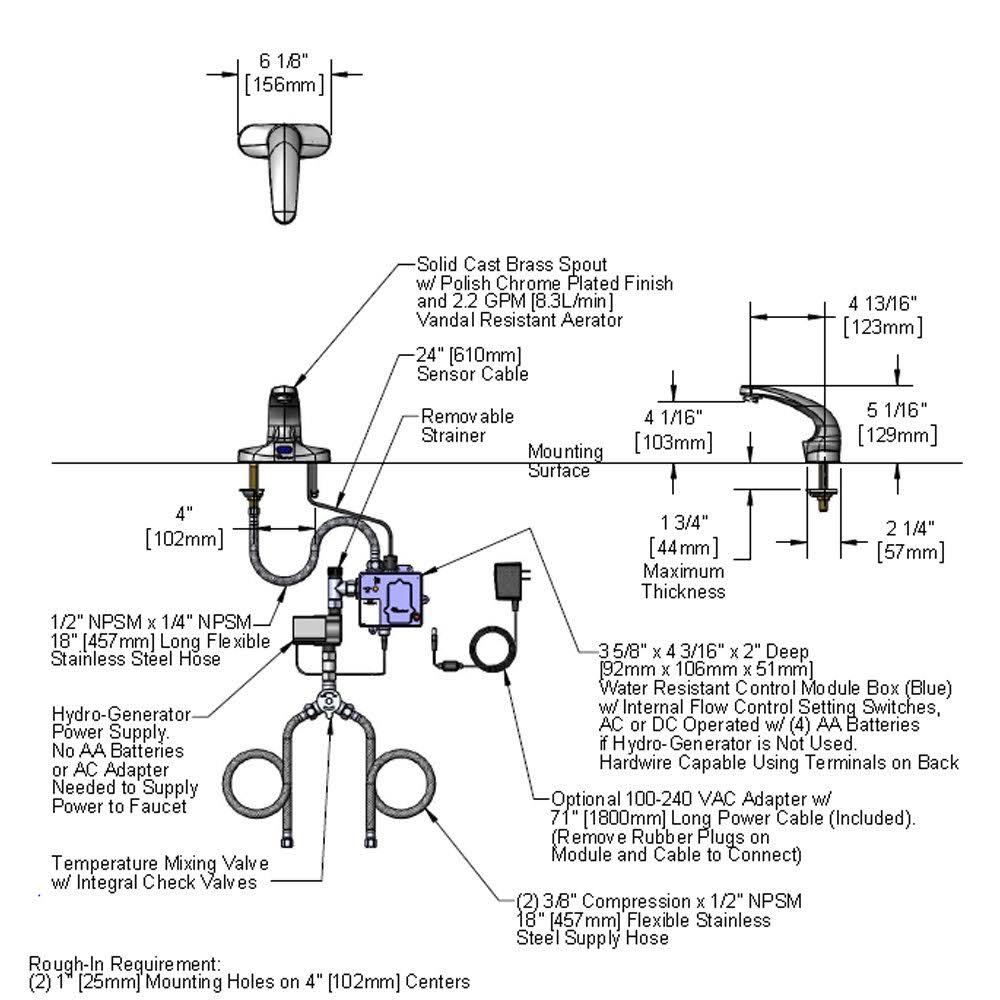 Brass Electronic Faucet O207329