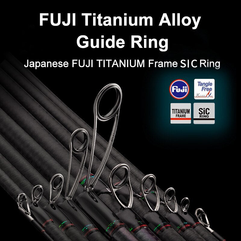 Single Section Rod with Fuji SIC Guide Rings Cork Handle Toray T1100G Cloth Z33643