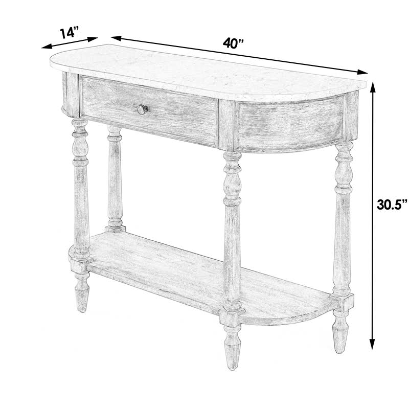 Marble Console Table in Brown A839