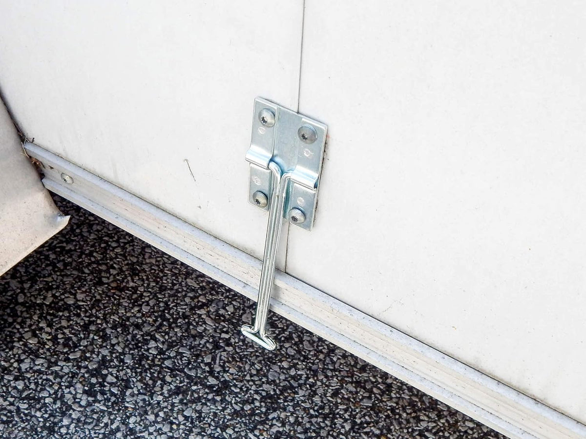 10 Metal T-Style Door Holder Entry Door Catches 6 Inch Long Zinc Plated Steel Pack of 2 E957031