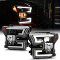 For 2015-2017 Ford F150 Black LED Projector Headlights Assembly V49229