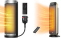 70° Oscillating 25" Portable Space Heater with Remote K88068