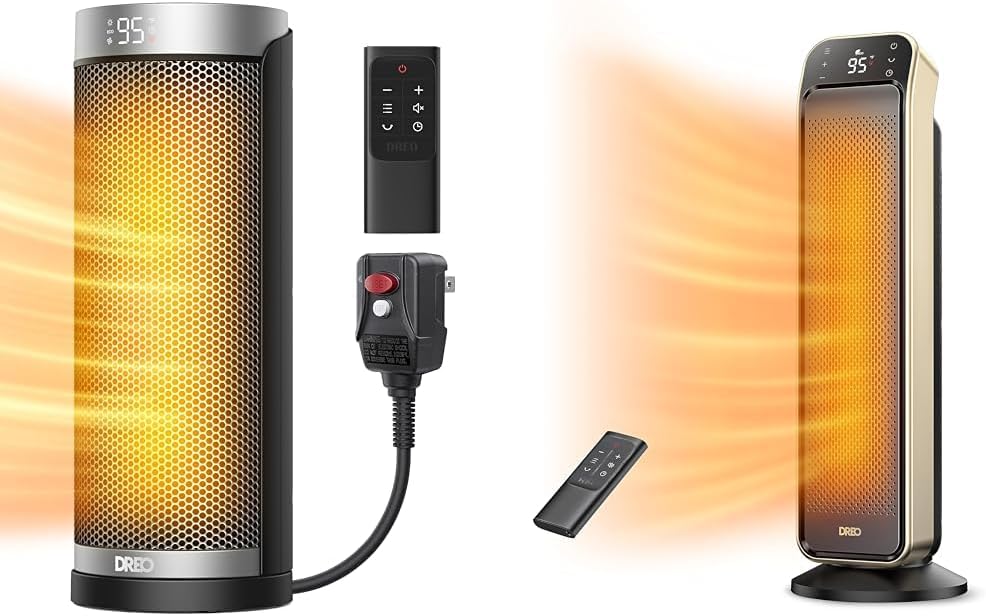 70° Oscillating 25" Portable Space Heater with Remote K88068