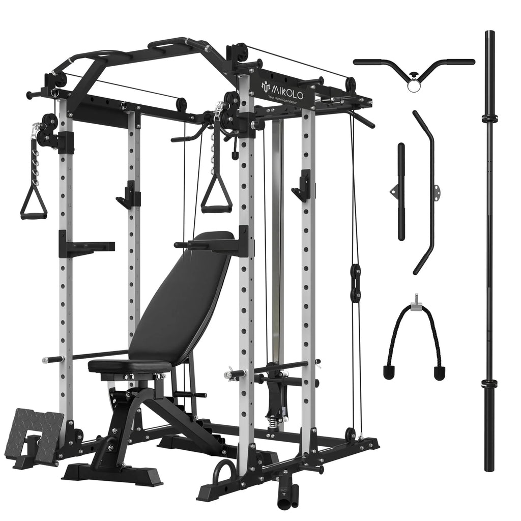 1500 lbs Power Rack Cage with Cable Crossover Machine B3061