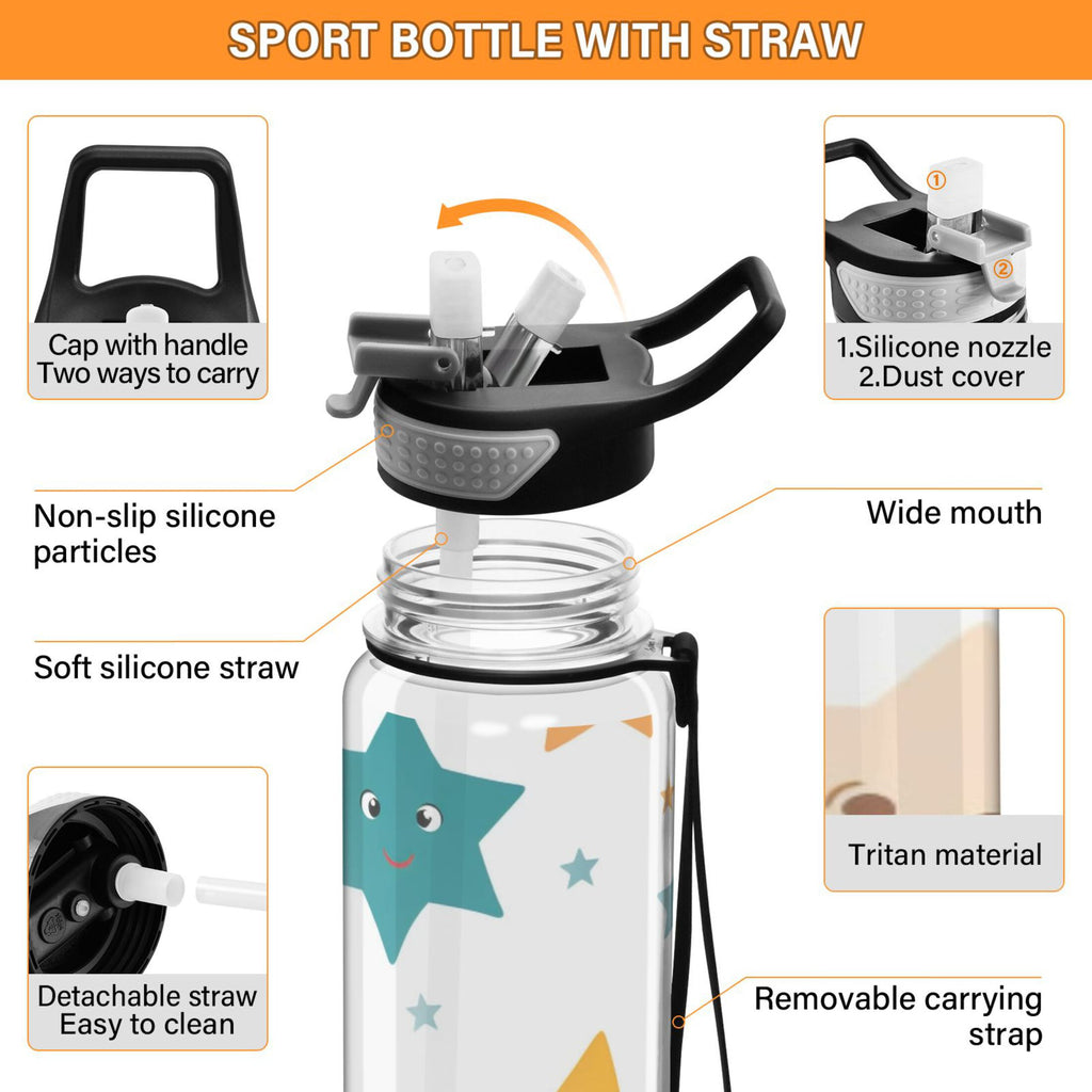 32oz Tritan Water Bottle with Straw A9800
