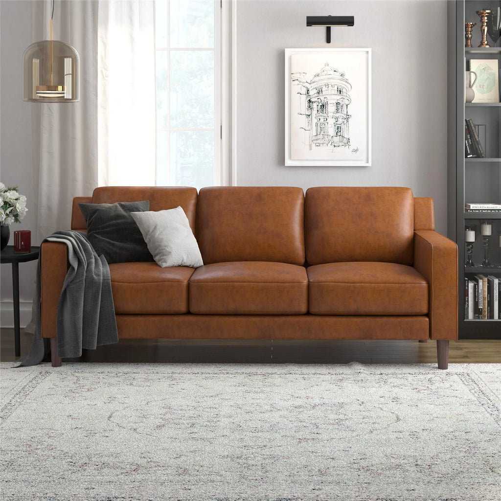 Gray Velvet 3 Seater Sofa V4169