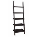 Brown Wooden Ladder Bookcase with 5 Shelves L476