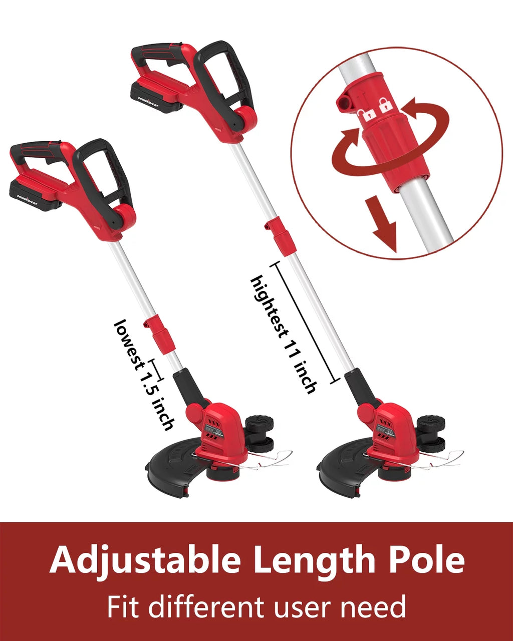 20V 12-inch Cordless String Trimmer F543