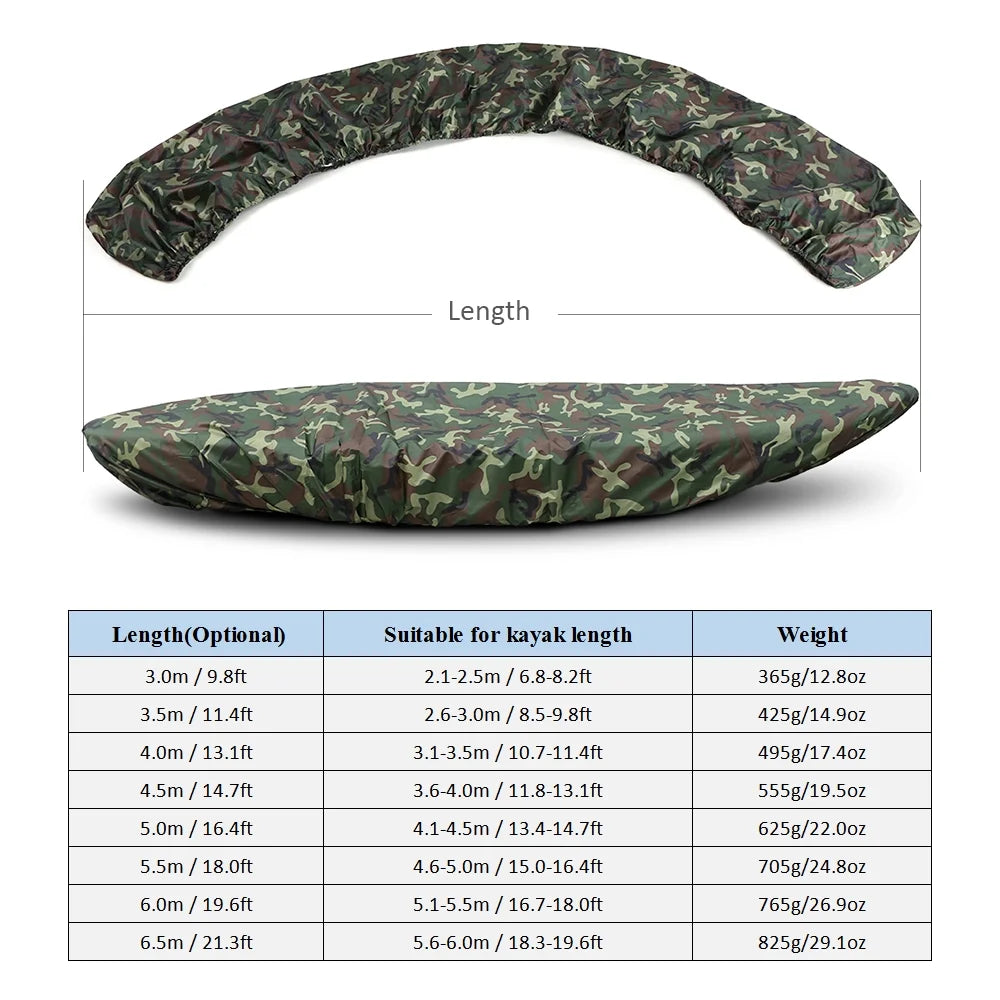 Waterproof UV Resistant Kayak Cover X4282