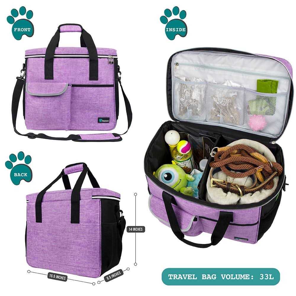 Dog Travel Bag with Food Container and Bowls T70534