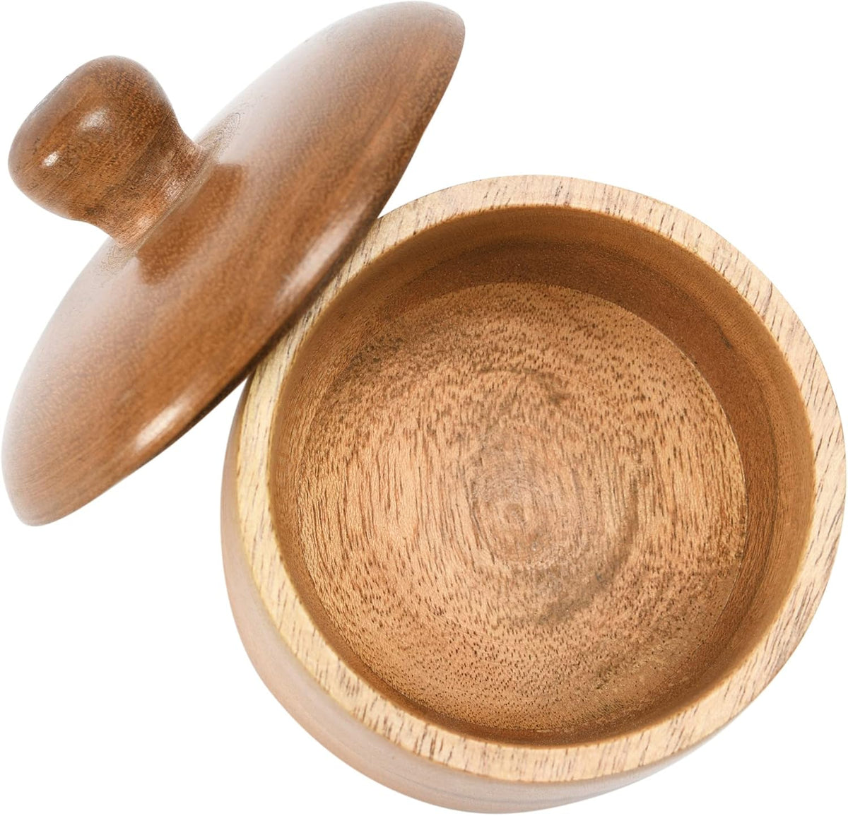 Acacia Wood Spice Jar with Lid W65896