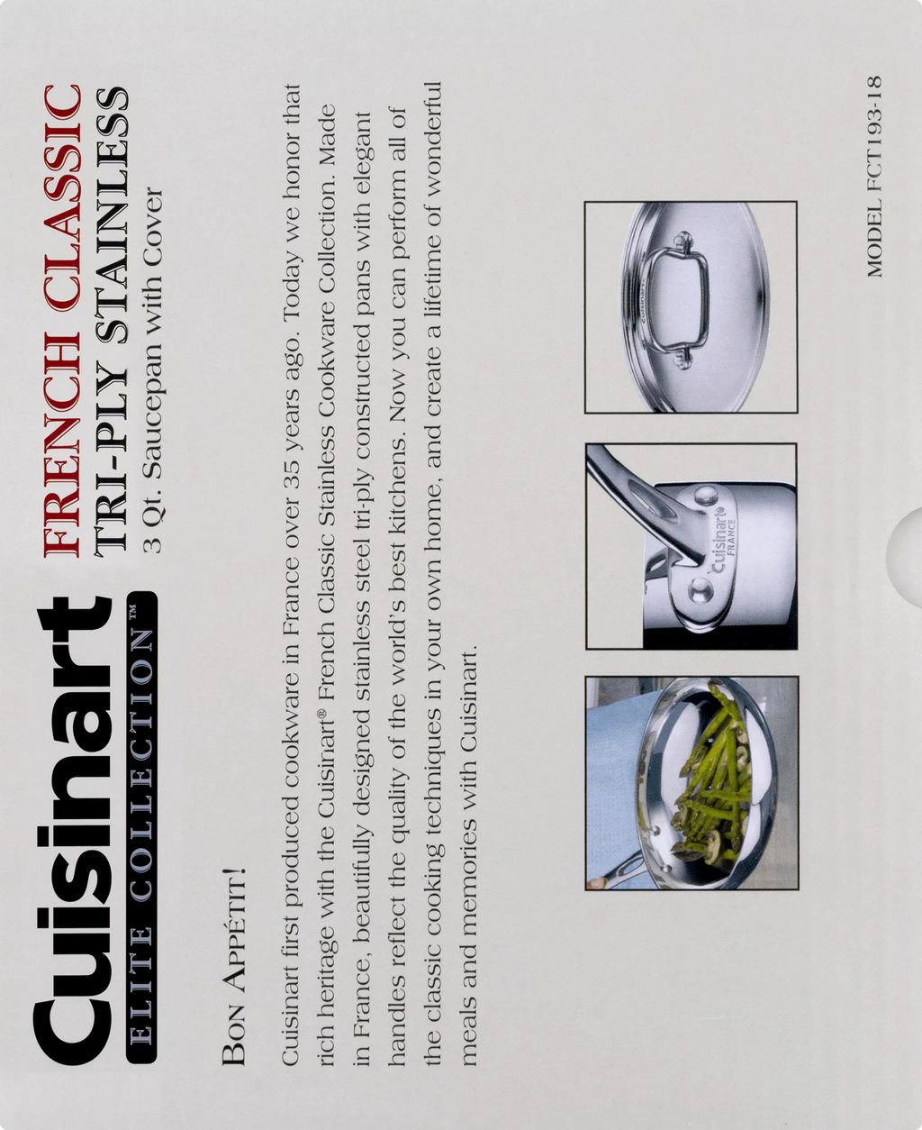 3 Quart Tri-Ply Stainless Saucepan O958