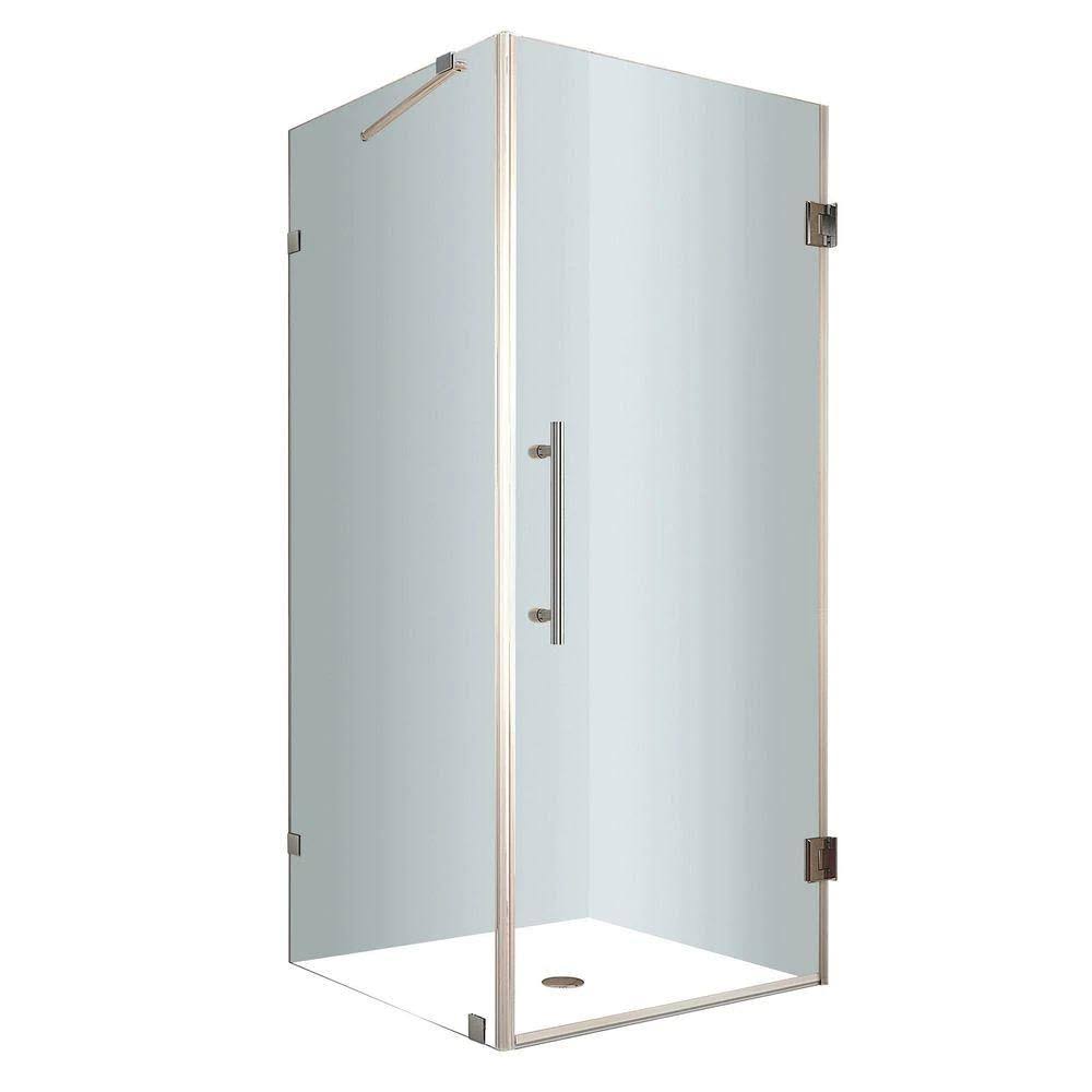 Chrome Frameless Square Shower Enclosure R658034