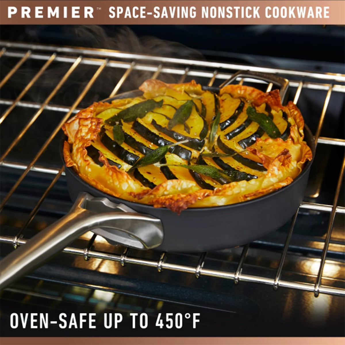 8 Quart Hard Anodized Nonstick Multi-Pot Cookware with Tempered Glass Lid Y8657