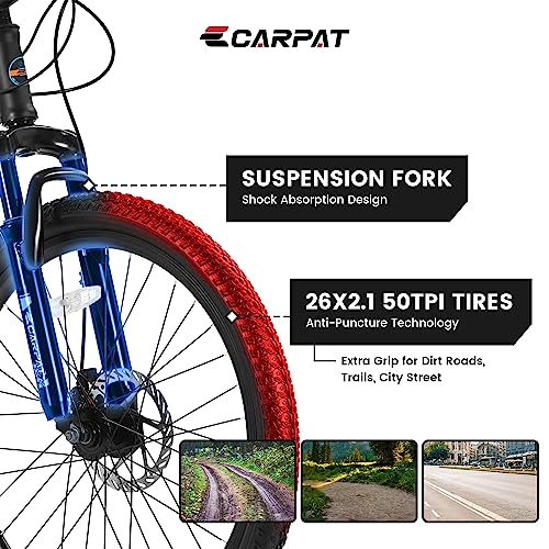 Mountain Bike with 21 Speeds Mechanical Disc Brakes N4865